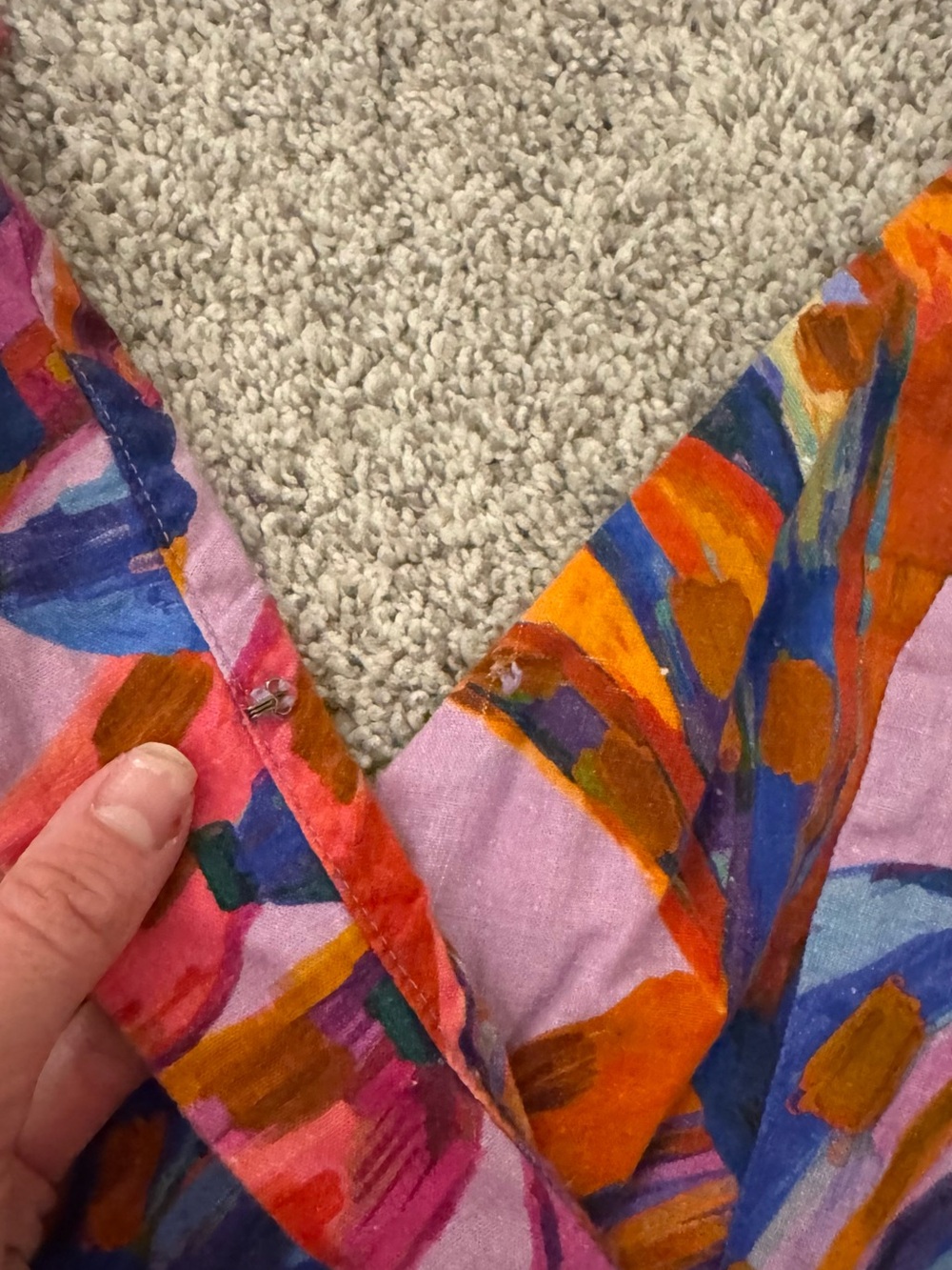 XS FARM Rio “Coloured Bananas” Wrap Mini Summer Linen Dress - Picture 5 of 6